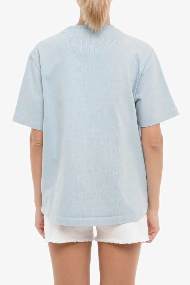 HOLZWEILER ホルツワイラー トップス 13617 0 1352 レディース ORGANIC COTTON KJERAG OSLO  CREW-NECK T-SHIRT WITH PRINTED LO 【関税・｜au PAY マーケット