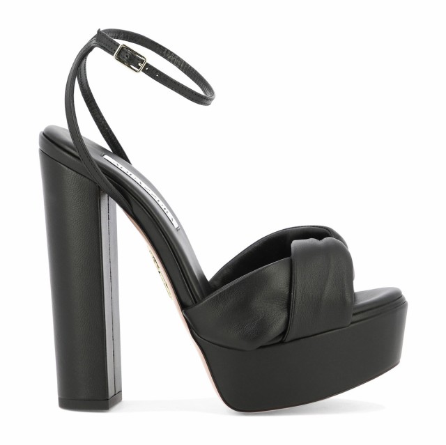 AQUAZZURA アクアズーラ ブラック Black ”Olie Plateau 140” sandals サンダル レディース 秋冬2023  OLEHIGB0NAP000 【関税・送料無料｜au PAY マーケット