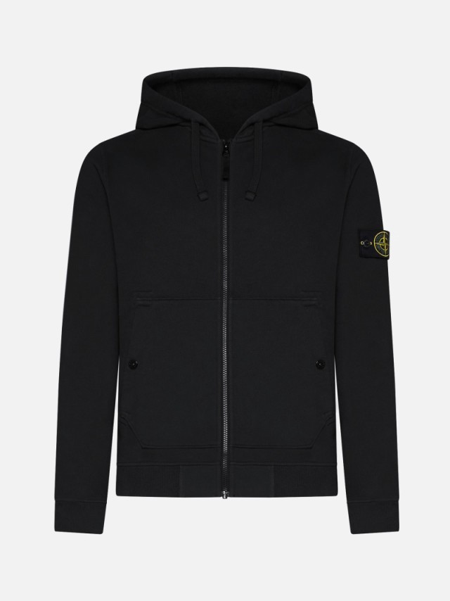 STONE ISLAND ストーン アイランド ブラック BLACK トレーナー メンズ