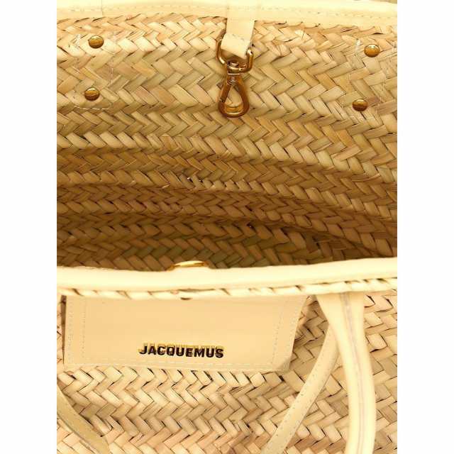 JACQUEMUS ジャックムス White Le Panier Soli shopping bag トート