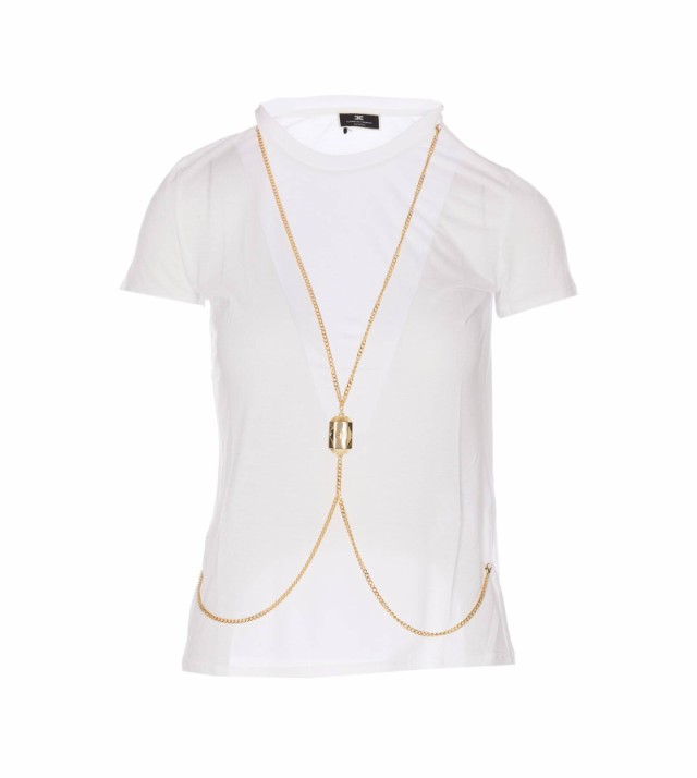 ELISABETTA FRANCHI エリザベッタ フランキ ホワイト White Tシャツ