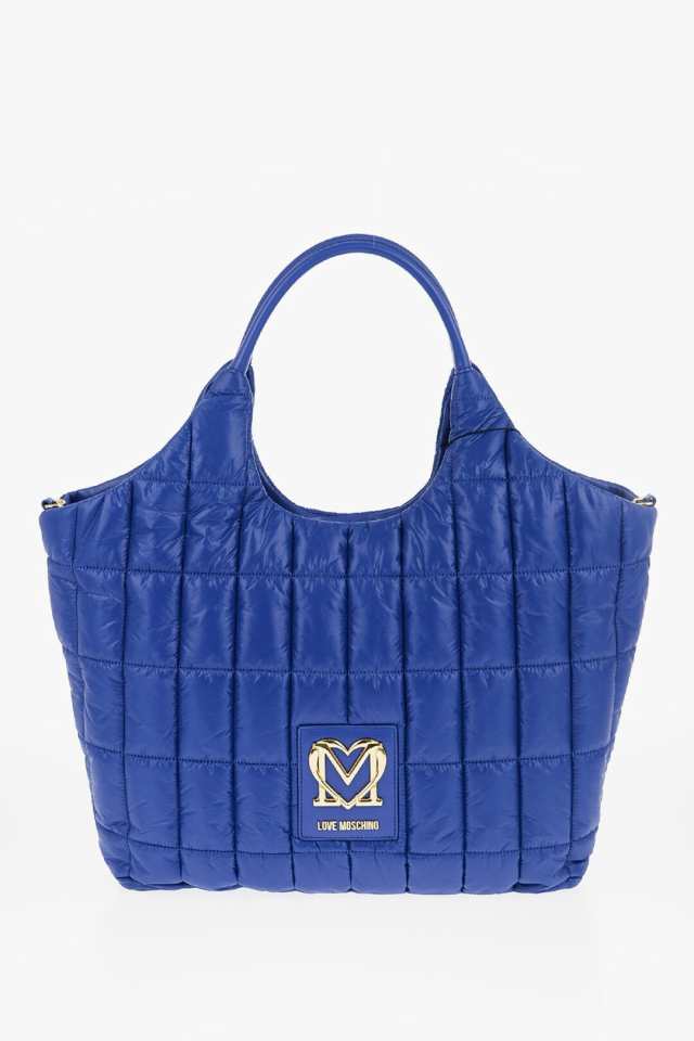 MOSCHINO モスキーノ バッグ JC4141PP1HLJ175A レディース LOVE QUILTED NYLON TOTE BAG WITH  FAUX LEATHER TRIMS 【関税・送料無料】【｜au PAY マーケット