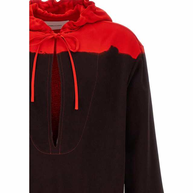 FERRAGAMO フェラガモ マルチカラー Multicolor Hooded blouse fell