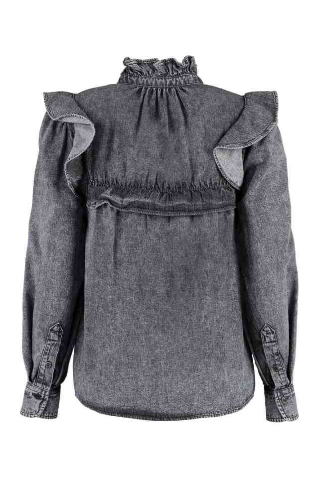 ISABEL MARANT ETOILE イザベル マラン エトワール グレー grey シャツ レディース 秋冬2023  23ACH0005FBA3H05E_02DG 【関税・送料無料】｜au PAY マーケット