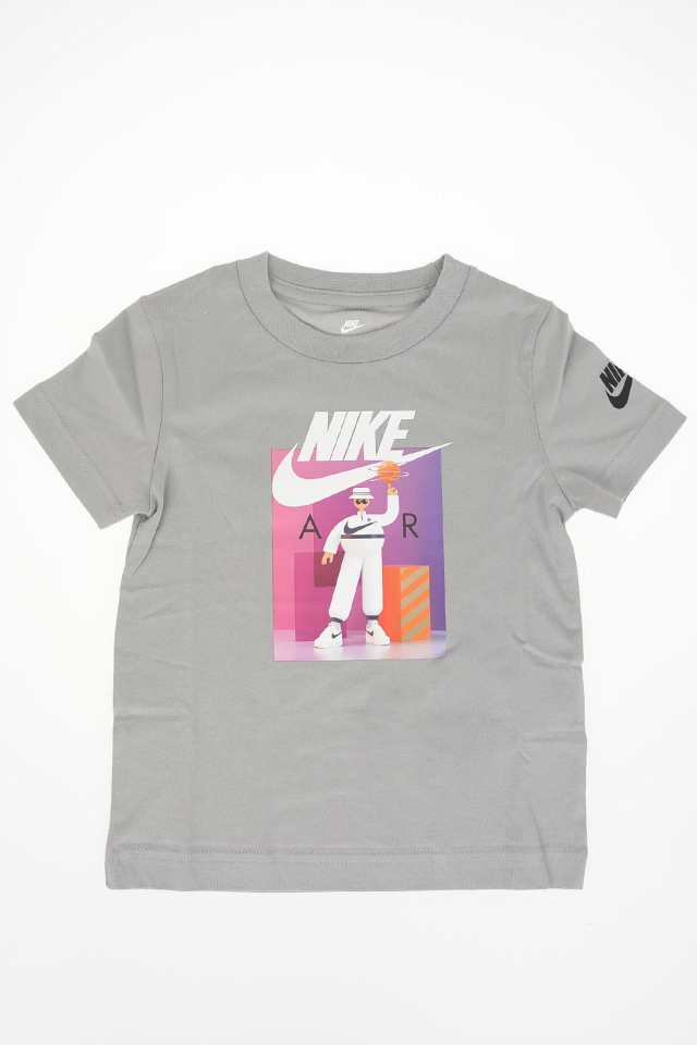 NIKE KIDS ナイキ Gray Tシャツ 86G984 G6U ボーイズ AIR LOGO-PRINT T