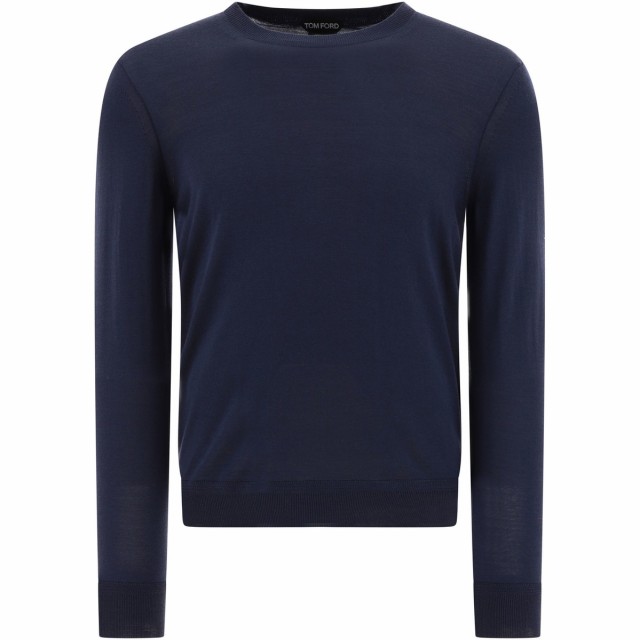 TOM FORD トム フォード ブルー Blue Wool sweater ニットウェア メンズ 秋冬2023  KCL006YMW010S23HB830 【関税・送料無料】【ラッピング｜au PAY マーケット