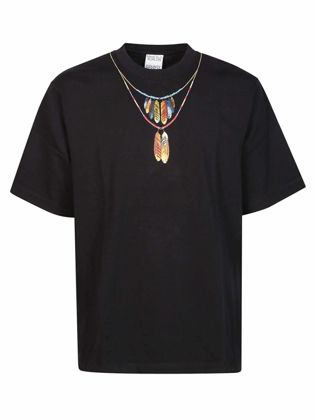 MARCELO BURLON マルセロ バーロン Tシャツ メンズ 秋冬2023 CMAA054C99JER002 1025 BLACK RED  【関税・送料無料】【ラッピング無料】 ia｜au PAY マーケット