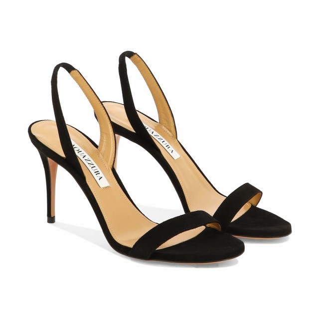 AQUAZZURA アクアズーラ ブラック Black ”So Nude 85” sandals