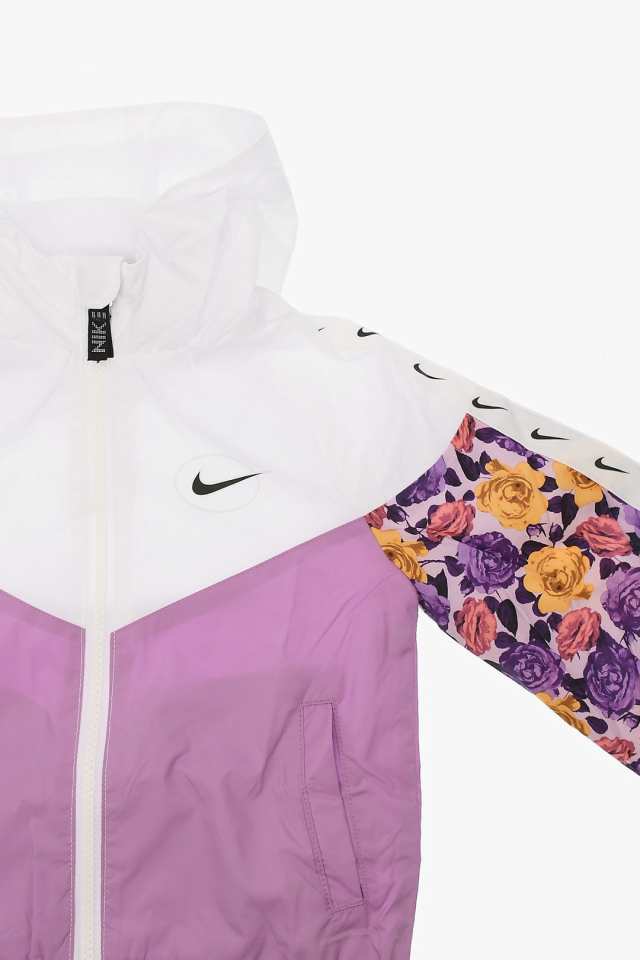 NIKE KIDS ナイキ トレーナー 36J161-001 ガールズ FLORAL PRINTED DETAILS HOODED  WINDBREAKER JACKET 【関税・送料無料】【ラッピング｜au PAY マーケット