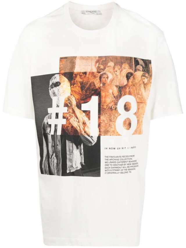 IH NOM UH NIT インノミネイト ホワイト Bianco Tシャツ メンズ 秋冬2023 NCW23261 081  【関税・送料無料】【ラッピング無料】 ia｜au PAY マーケット