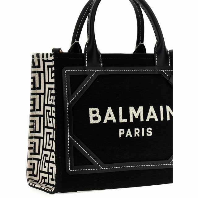 優れた価格 BALMAIN バルマン White/Black B-Army 42 shopper トート