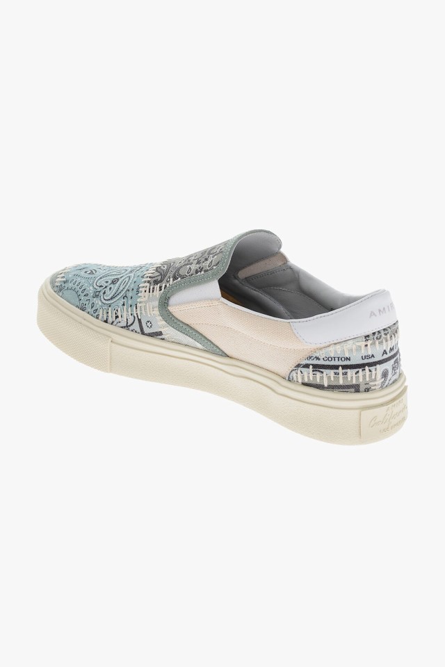 AMIRI アミリ Light blue スニーカー Y0G23418CO PLI レディース PAISLEY PATTERNED BANDANA  SLIP ON SNEAKERS 【関税・送料無料】【ラッ｜au PAY マーケット