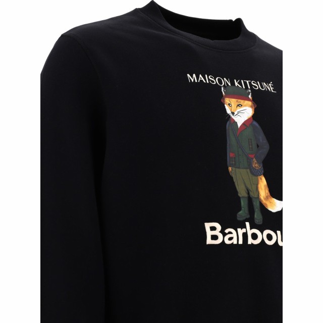 BARBOUR バブアー ブラック Black ”Barbour x Maison Kitsune” hoodie トレーナー メンズ 秋冬2023  MOL0559MOLBK31 【関税・送料無料｜au PAY マーケット