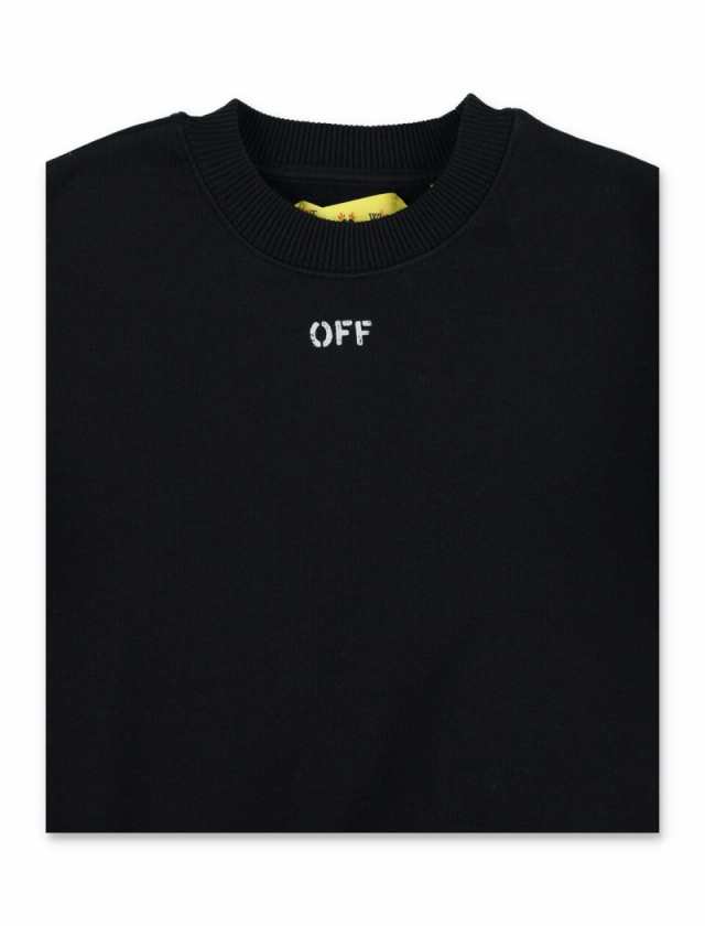 OFF-WHITE オフ ホワイト ブラック BLACK スウェット ボーイズ 秋冬