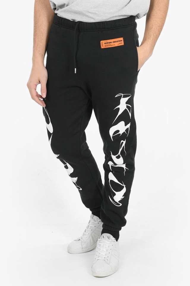 HERON PRESTON ヘロン プレストン パンツ HMCH025F21JER0011001 メンズ ELASTIC CUFF PRINTED  COTTON SWEATPANTS 【関税・送料無料】【ラ｜au PAY マーケット