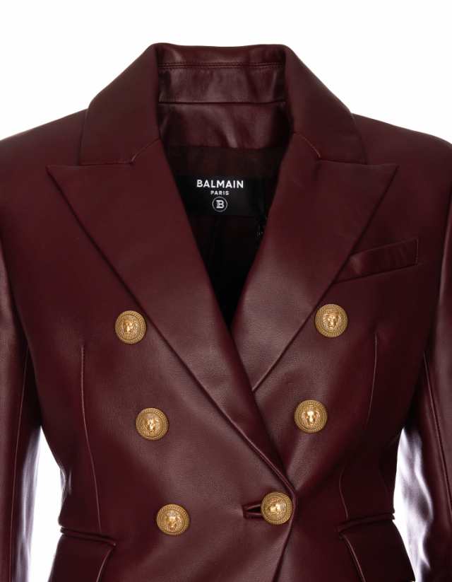 BALMAIN バルマン レッド Bordeaux ジャケット レディース 秋冬2023