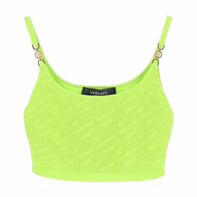 VERSACE ヴェルサーチ ACID LIME (Green) トップス レディース 秋冬2023 1008789 1A05236 1GF10  【関税・送料無料】【ラッピング無料】 i｜au PAY マーケット