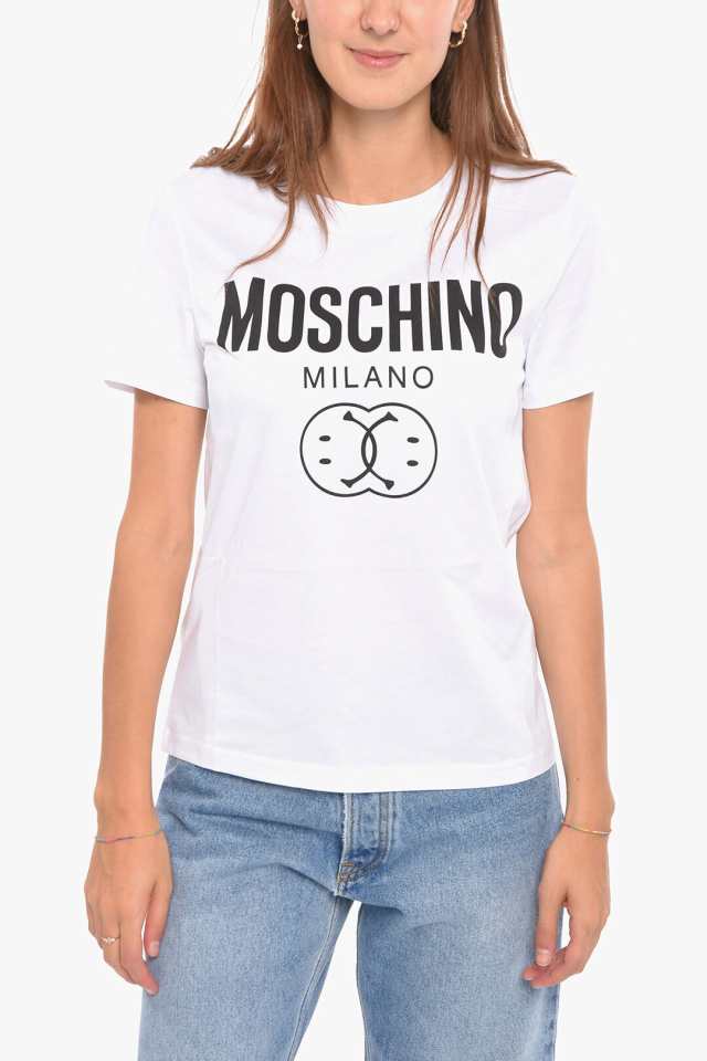 MOSCHINO モスキーノ トップス A07115541 レディース CREWNECK PRINTED SHORT SLEEVED T-SHIRT  【関税・送料無料】【ラッピング無料】 dk｜au PAY マーケット