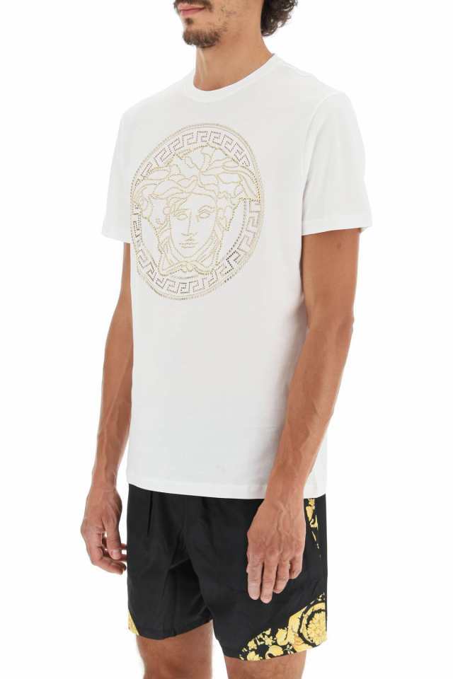 VERSACE ヴェルサーチ Tシャツ メンズ 秋冬2023 A77987 1A08491 1W000