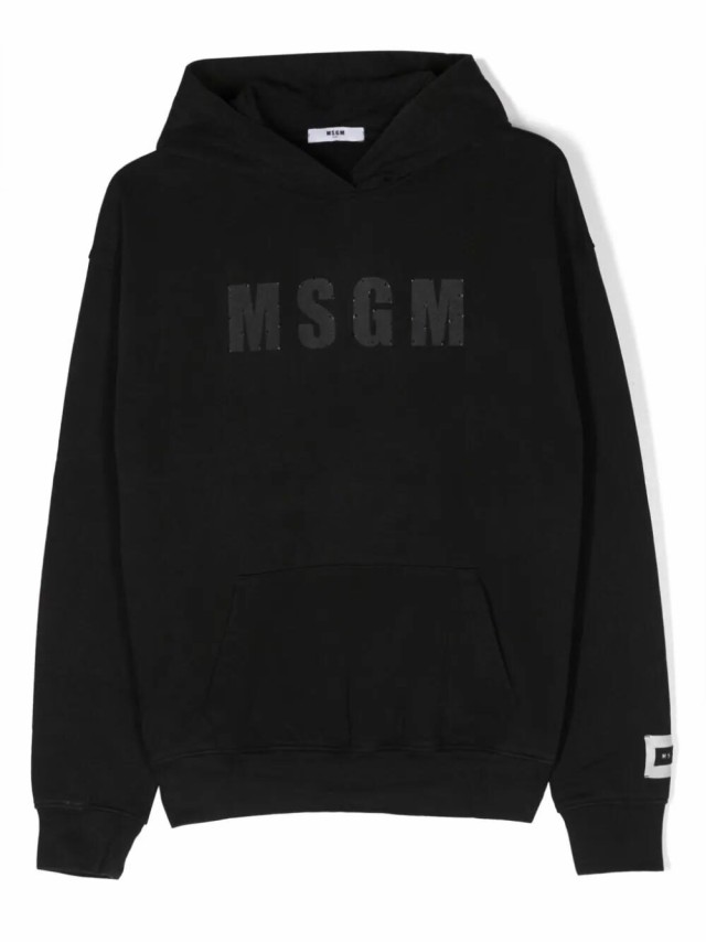 MSGM エムエスジーエム ブラック Nero スウェット ボーイズ 秋冬2023 F3MSJUHS177 110  【関税・送料無料】【ラッピング無料】 ia｜au PAY マーケット