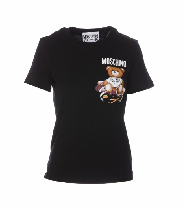 MOSCHINO モスキーノ Black Tシャツ レディース 秋冬2023 V0702 5541 1555 【関税・送料無料】【ラッピング無料】  ia｜au PAY マーケット