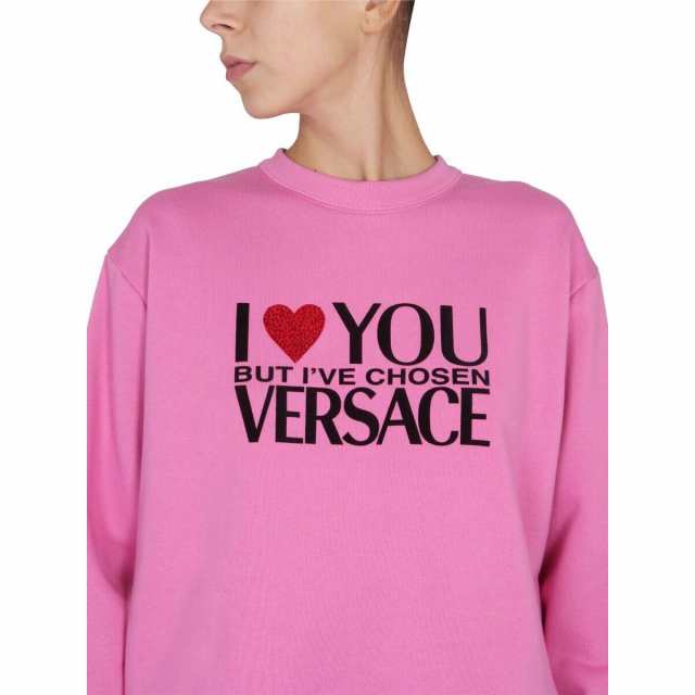 VERSACE ヴェルサーチ ピンク ROSA トレーナー レディース 秋冬2022