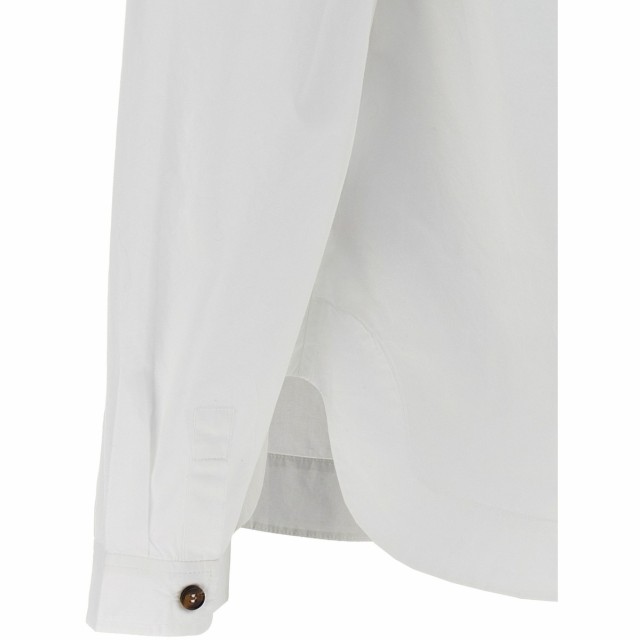 GANNI ガニー ホワイト White Puff sleeved shirt シャツ レディース