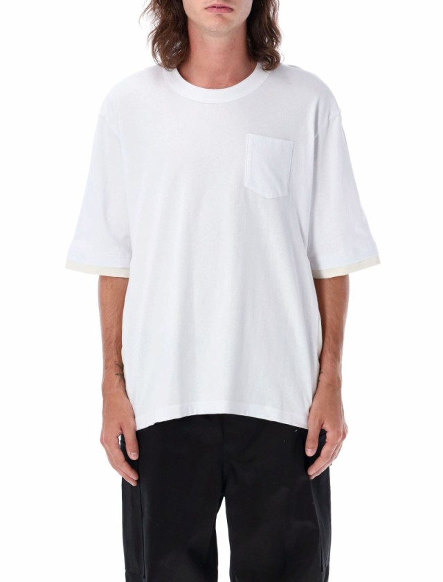 SACAI サカイ WHITE Tシャツ メンズ 秋冬2023 2303181MC101 【関税