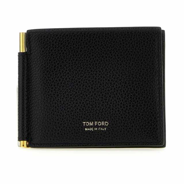 TOM FORD トム フォード ブラック Black Logo leather wallet 財布