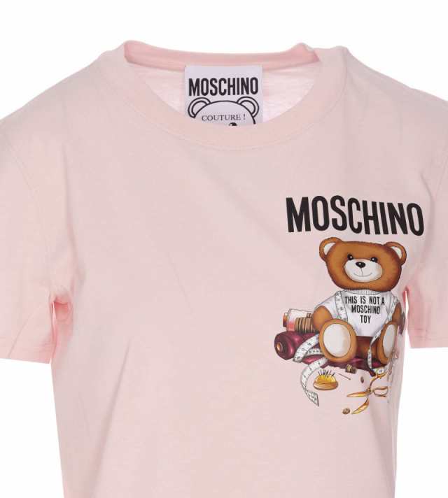 MOSCHINO モスキーノ Pink Tシャツ レディース 秋冬2023 V0702 5541