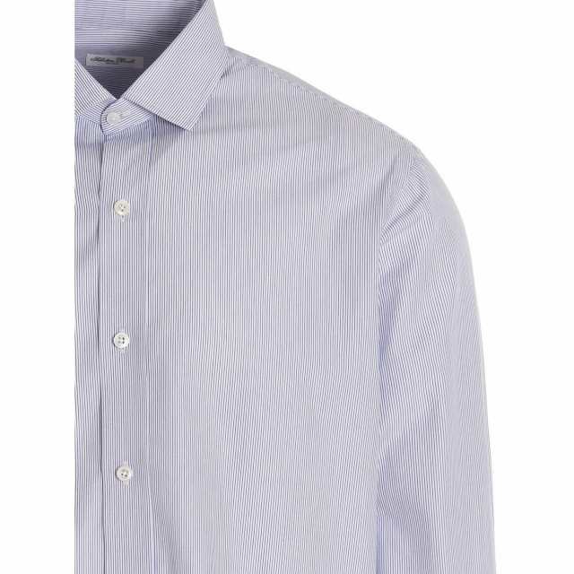 SALVATORE PICCOLO サルヴァトーレピッコロ Light Blue Striped shirt シャツ メンズ 春夏2023  OR237734BL1 【関税・送料無料】【ラッピ｜au PAY マーケット