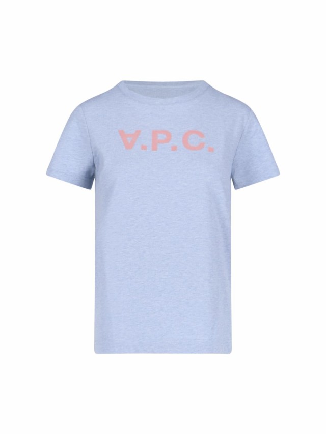 A.P.C アー ペー セー ブルー Light blue Tシャツ レディース 秋冬2023 COGFI F26944 IAL  【関税・送料無料】【ラッピング無料】 ia｜au PAY マーケット