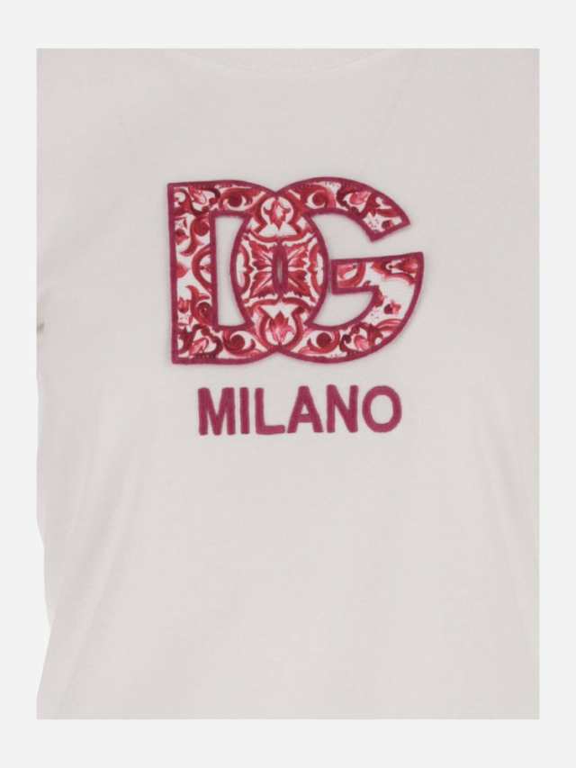 DOLCE＆GABBANA ドルチェ＆ガッバーナ ホワイト White Tシャツ レディース 秋冬2023 F8N08ZGDBVXS8400  【関税・送料無料】【ラッピング無｜au PAY マーケット