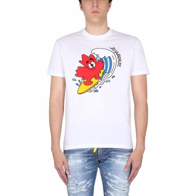 DSQUARED2 ディースクエアード ホワイト BIANCO Tシャツ メンズ 春夏2023 S71GD1246_S23009100  【関税・送料無料】【ラッピング無料】 ia｜au PAY マーケット