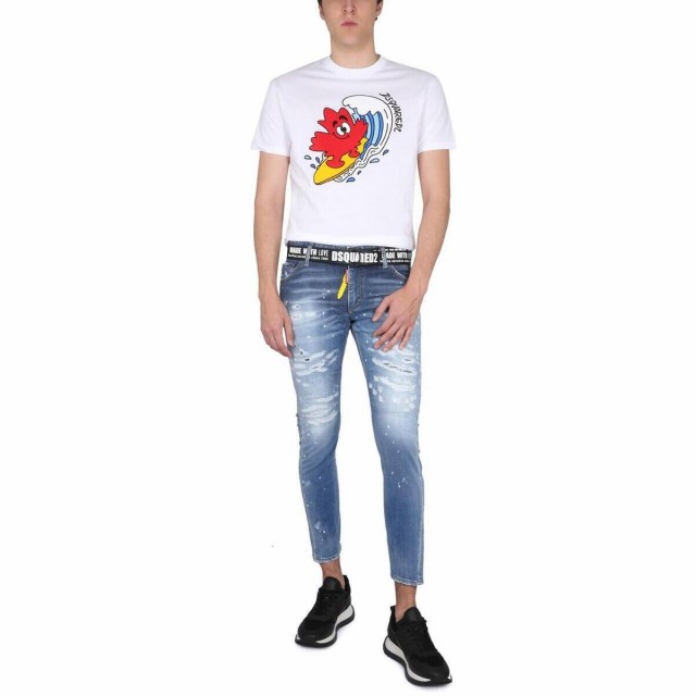 DSQUARED2 ディースクエアード ホワイト BIANCO Tシャツ メンズ 春夏2023 S71GD1246_S23009100  【関税・送料無料】【ラッピング無料】 ia｜au PAY マーケット