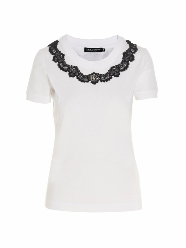 DOLCE＆GABBANA ドルチェ＆ガッバーナ ホワイト WHITE Tシャツ レディース 春夏2023 F8T00Z G7H1ZW0800  【関税・送料無料】【ラッピング｜au PAY マーケット