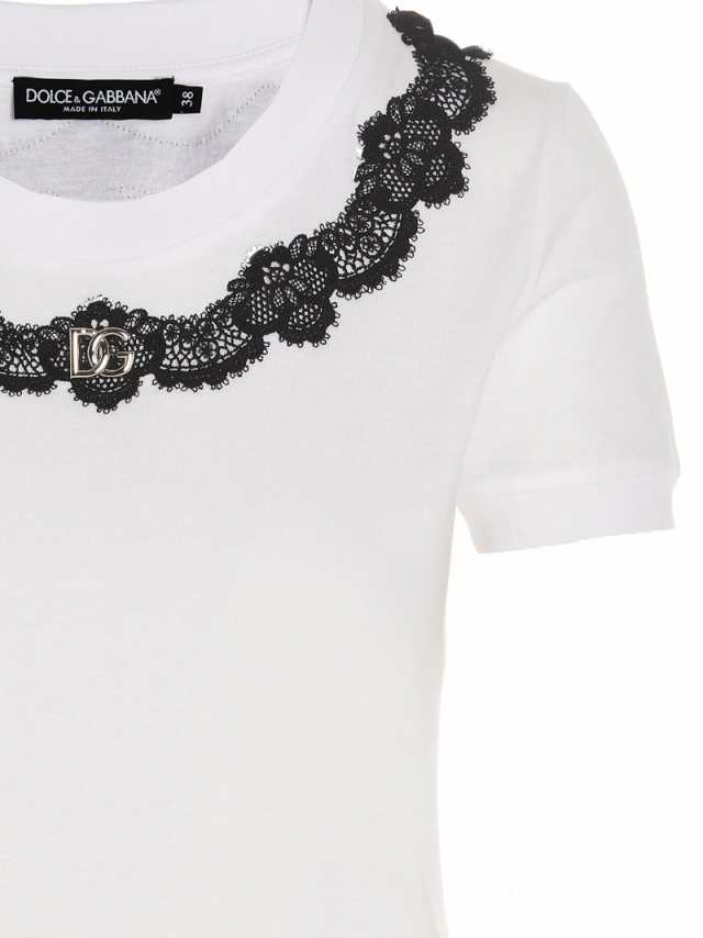 DOLCE＆GABBANA ドルチェ＆ガッバーナ ホワイト WHITE Tシャツ レディース 春夏2023 F8T00Z G7H1ZW0800  【関税・送料無料】【ラッピング｜au PAY マーケット