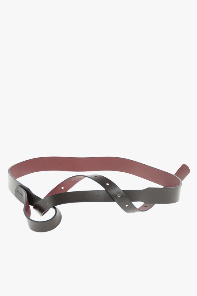 GIULIA MARESCA ジュリアマレスカ ベルト IRISBICOLORE/BURGUNDYCACAO レディース 30MM  REVERSIBLE IRIS LEATHER BELT 【関税・送料無料｜au PAY マーケット