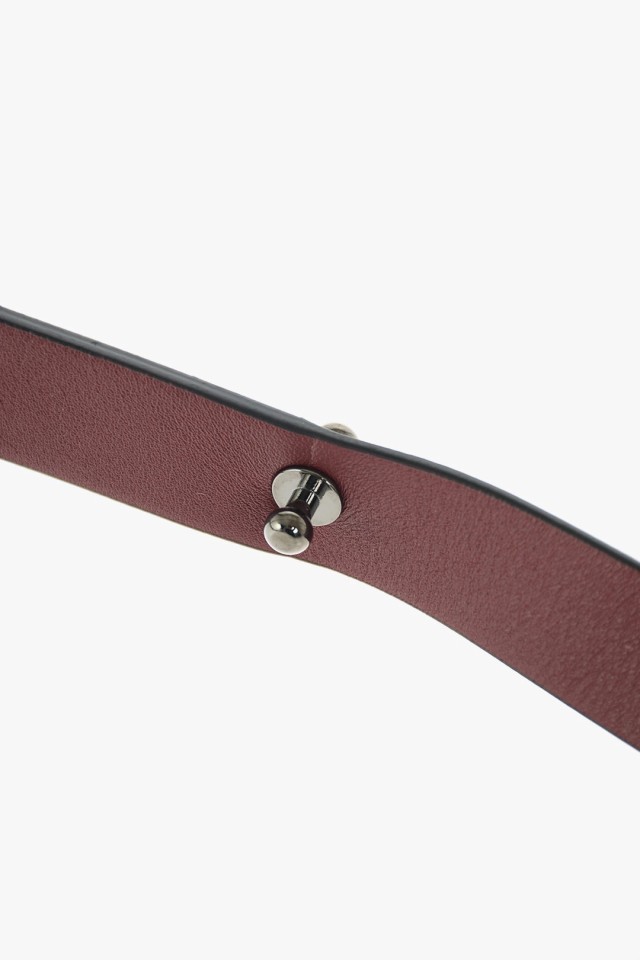 GIULIA MARESCA ジュリアマレスカ ベルト IRISBICOLORE/BURGUNDYCACAO レディース 30MM  REVERSIBLE IRIS LEATHER BELT 【関税・送料無料｜au PAY マーケット