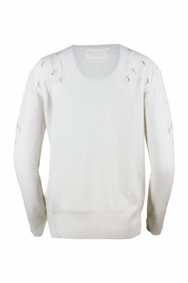 ERMANNO SCERVINO エルマンノ シェルヴィーノ White ニットウェア レディース 秋冬2023 D385M300 RPYU14800  【関税・送料無料】【ラッピ｜au PAY マーケット