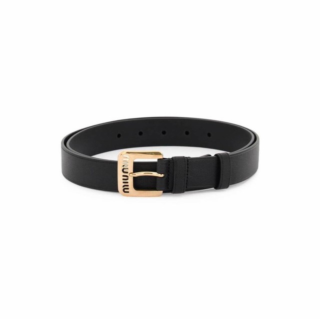 MIU MIU ミュウ ミュウ Nero Miu miu nappa belt ベルト レディース 春夏2023 5CC545 EFX  【関税・送料無料】【ラッピング無料】 ik｜au PAY マーケット