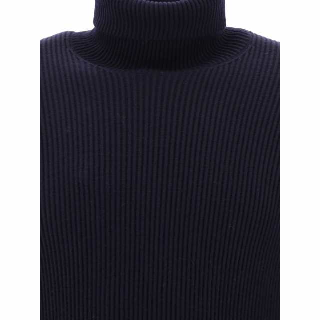 STONE ISLAND ストーン アイランド ブルー Blue Ribbed turtleneck sweater ニットウェア メンズ  秋冬2023 7915552C2A0020 【関税・送料｜au PAY マーケット