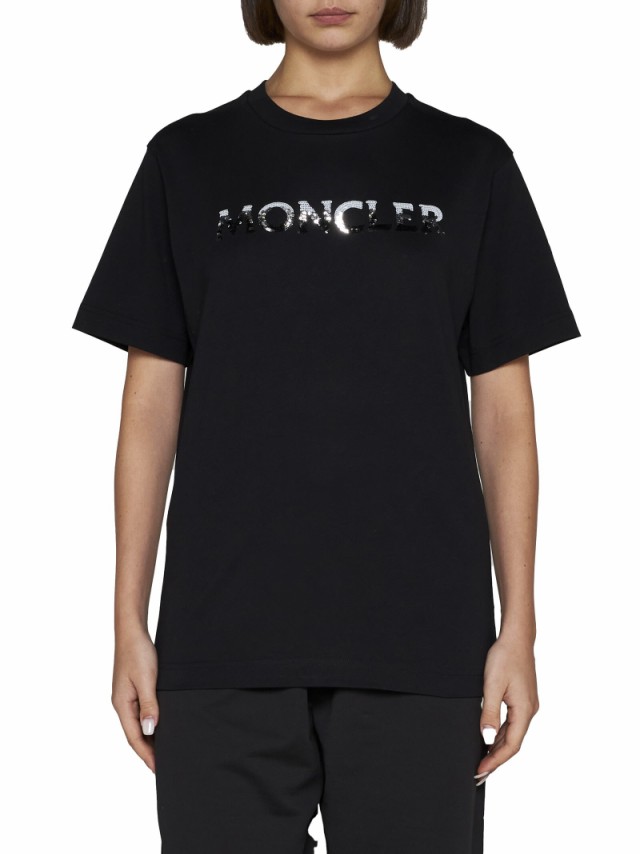 MONCLER モンクレール ブラック Nero Tシャツ レディース 秋冬2023