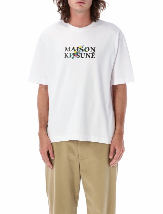 MAISON KITSUNE メゾン キツネ ホワイト WHITE Tシャツ メンズ 秋冬2023 LM00115KJ0119P100  【関税・送料無料】【ラッピング無料】 ia｜au PAY マーケット