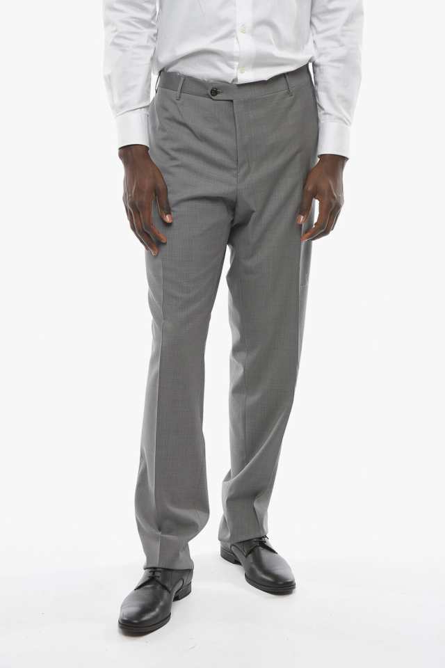 CORNELIANI コルネリアーニ パンツ 835264 7287405 017 メンズ VIRGIN WOOL ACADEMY TROUSERS  WITH HOPSACK PATTERN 【関税・送料無料】｜au PAY マーケット