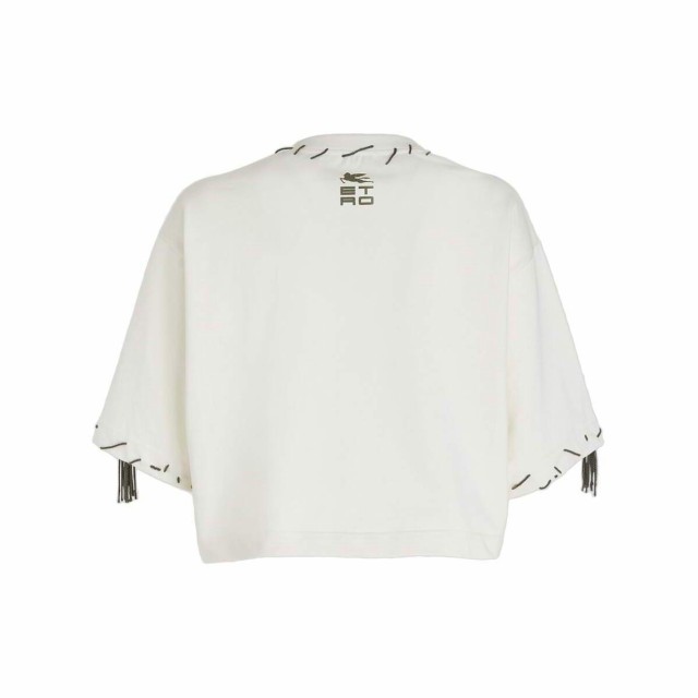 ETRO エトロ ホワイト Bianco Tシャツ レディース 秋冬2022 13581 9540 990 【関税・送料無料】【ラッピング無料】  ia｜au PAY マーケット