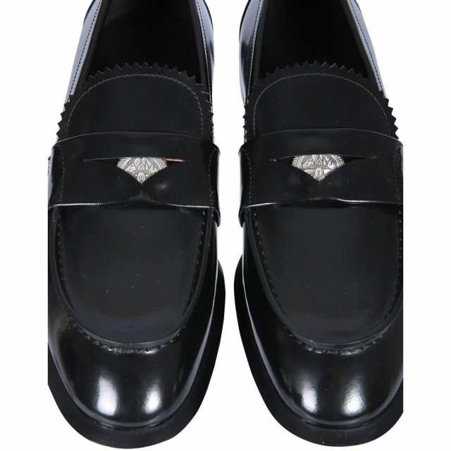 ALEXANDER MCQUEEN アレキサンダー マックイーン ブラック BLACK ローファー メンズ 春夏2023 705086 WIC65  1081 【関税・送料無料】【ラ｜au PAY マーケット