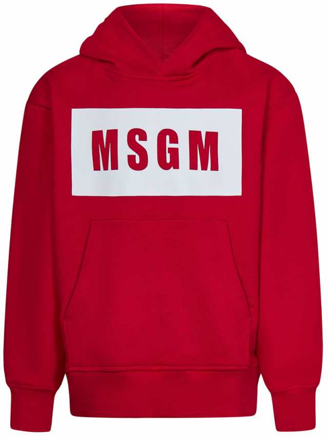 MSGM エムエスジーエム レッド Fucsia スウェット ボーイズ 秋冬2023 F3MSJUHS018 044 FUCSIA  【関税・送料無料】【ラッピング無料】 ia｜au PAY マーケット