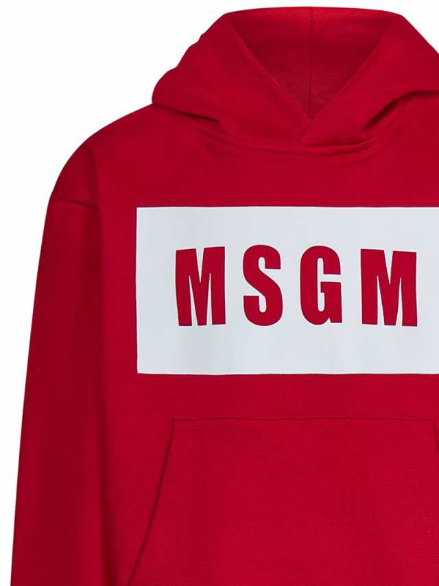 MSGM エムエスジーエム レッド Fucsia スウェット ボーイズ 秋冬2023 F3MSJUHS018 044 FUCSIA  【関税・送料無料】【ラッピング無料】 ia｜au PAY マーケット