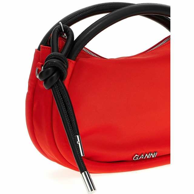 GANNI ガニー レッド Red Knot mini bag handbag バッグ レディース